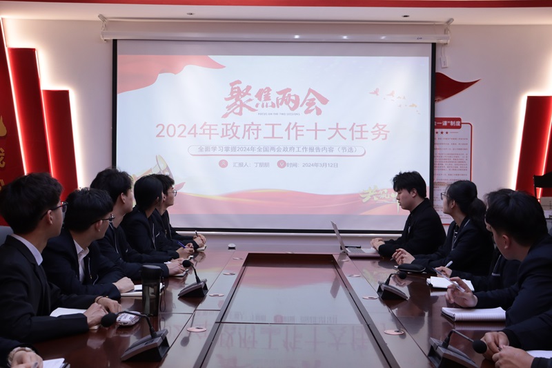 ylzzcom永利总站线路检测学生第十二党支部组织开展“学习贯彻全国两会精神”主题党日活动